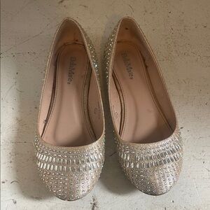 Bella Marie Sparkling Tan Flats